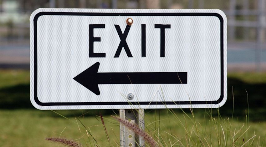 Exit sign