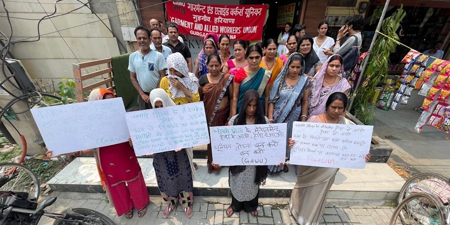 Workers rallye at Chelsea Mills on July 17th 2024