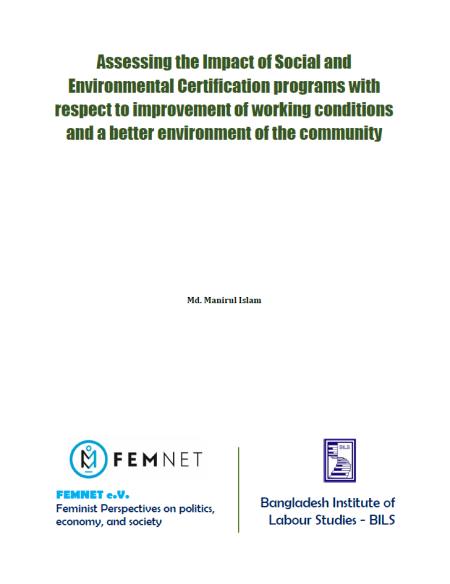 Cover Study Assessing the Impact of Social and Environmental Certification programs